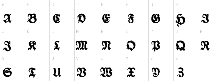 Uppercase characters