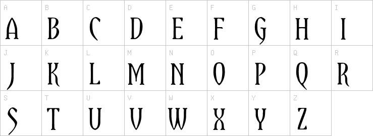 Uppercase characters