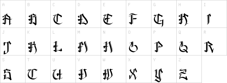 Uppercase characters