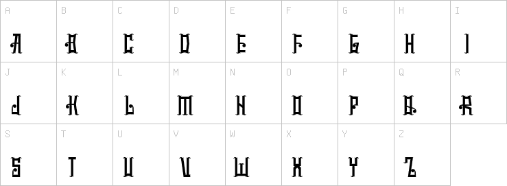 Uppercase characters