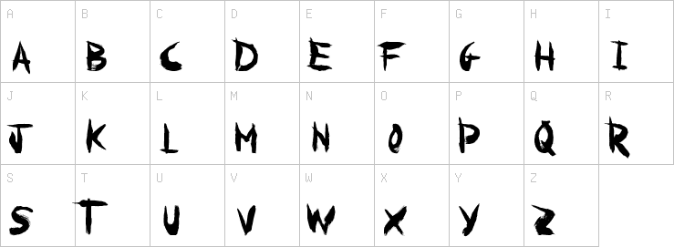 Uppercase characters