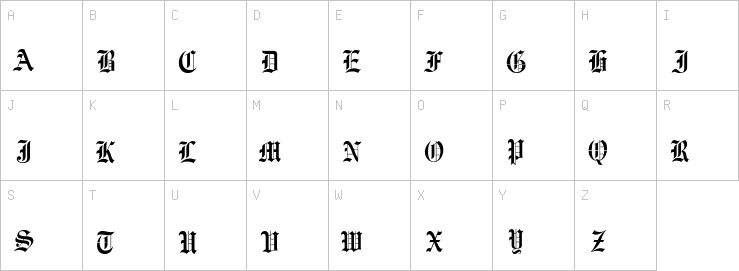Uppercase characters