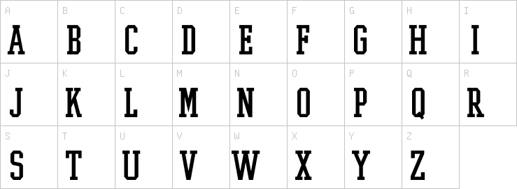 Uppercase characters