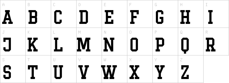 Uppercase characters