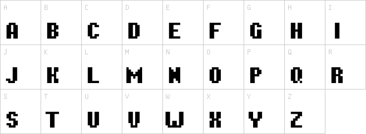 Uppercase characters