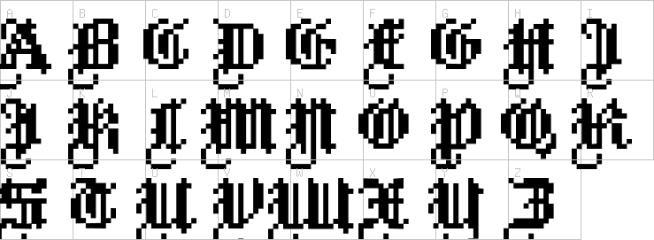 Uppercase characters