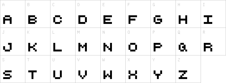 Uppercase characters
