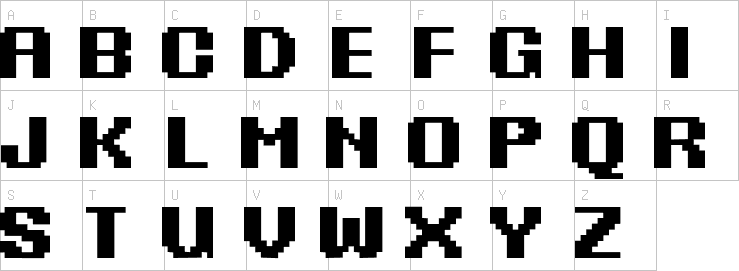 Uppercase characters