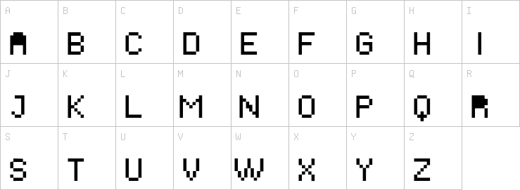 Uppercase characters