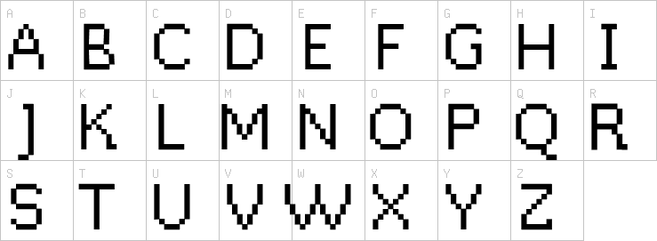 Uppercase characters