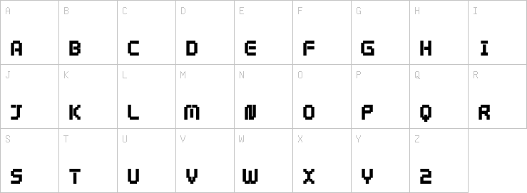 Uppercase characters