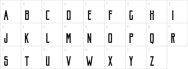 Uppercase characters