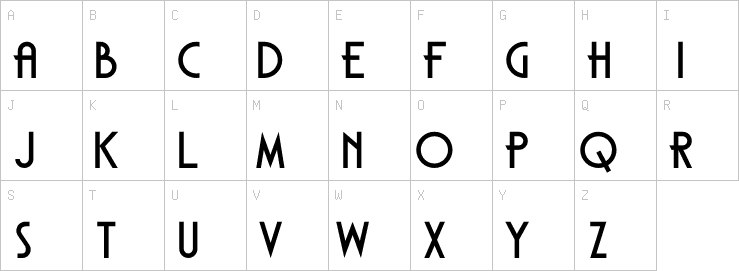 Uppercase characters