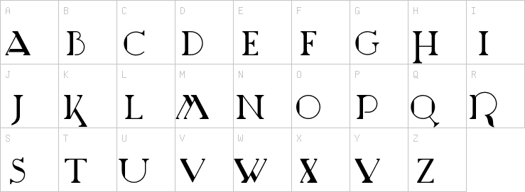Uppercase characters