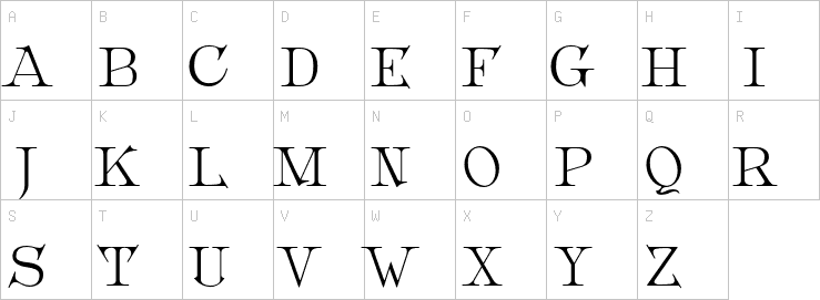 Uppercase characters