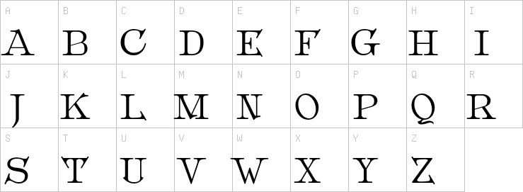 Uppercase characters