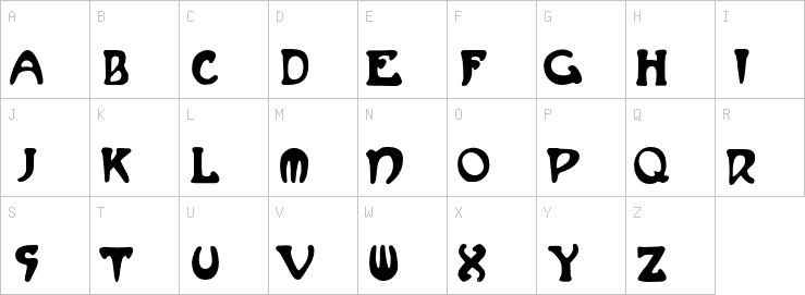 Uppercase characters