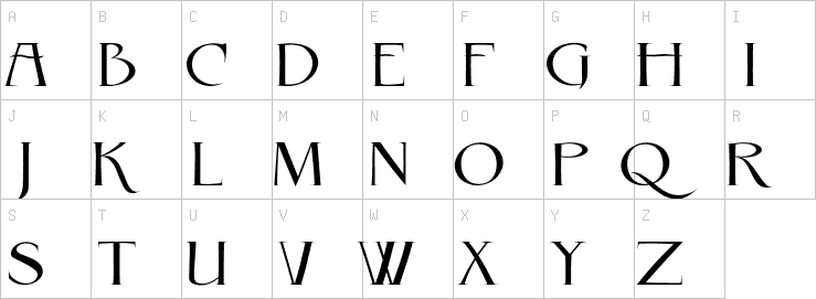 Uppercase characters