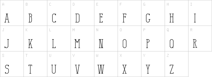 Uppercase characters