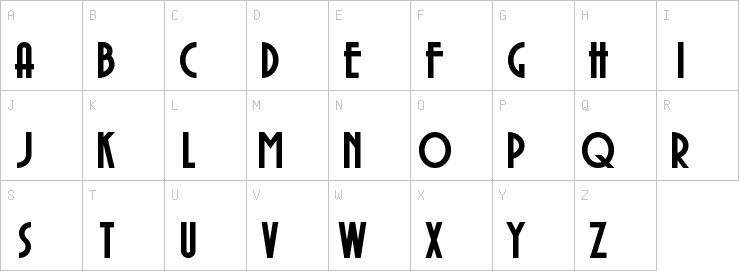Uppercase characters