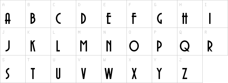 Uppercase characters