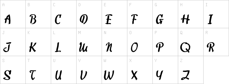 Uppercase characters