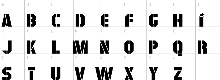 Uppercase characters