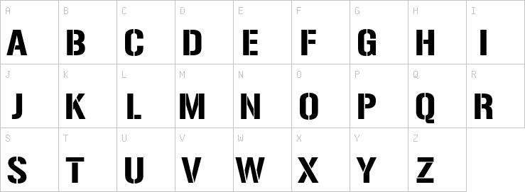 Uppercase characters
