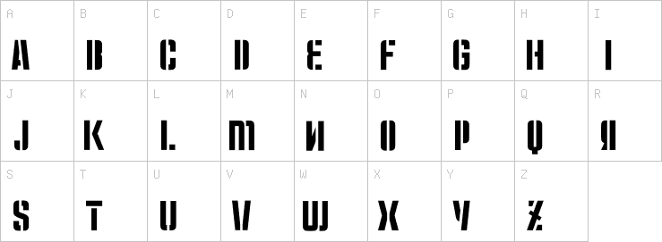 Uppercase characters