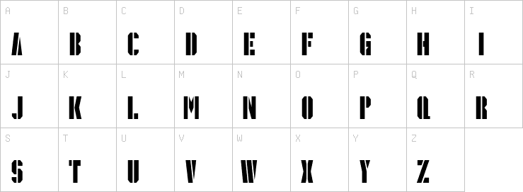 Uppercase characters