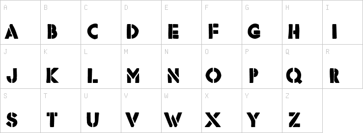 Uppercase characters