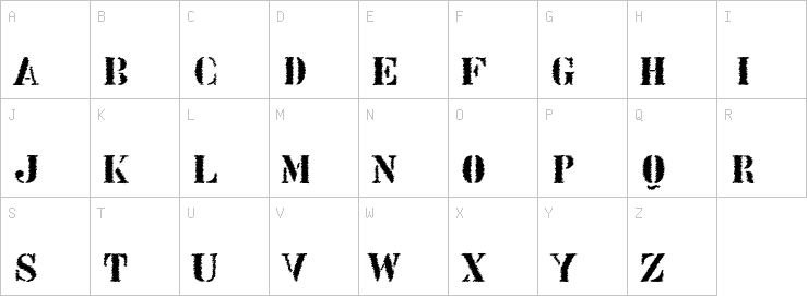 Uppercase characters