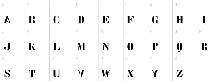 Uppercase characters