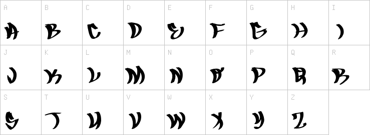 Uppercase characters