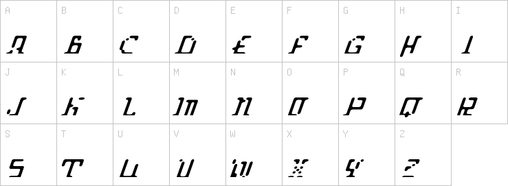 Uppercase characters