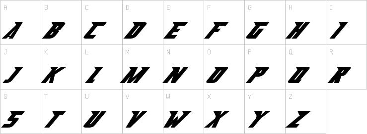 Uppercase characters