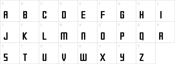 Uppercase characters