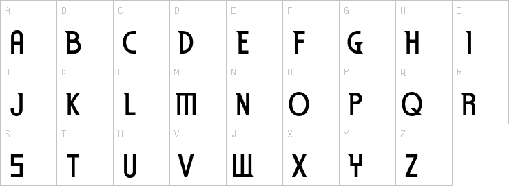 Uppercase characters