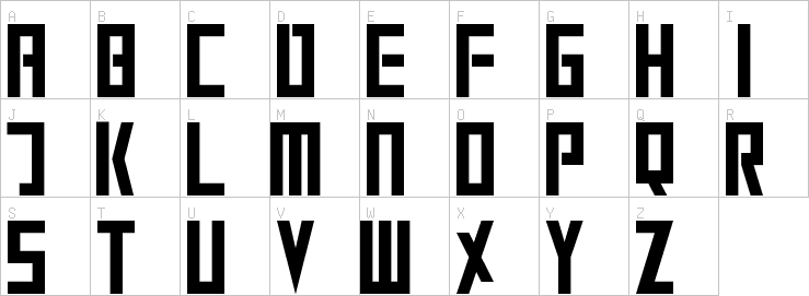 Uppercase characters