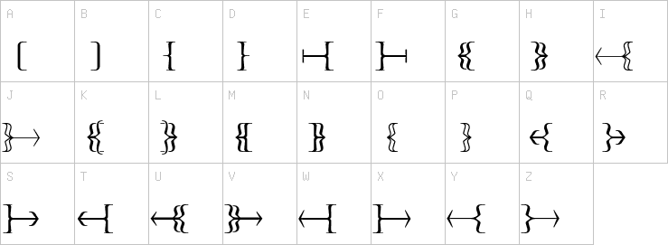 Uppercase characters