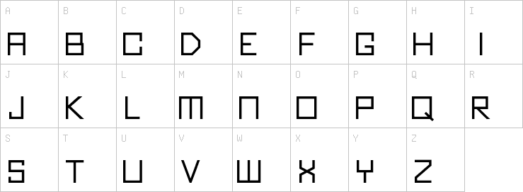 Uppercase characters