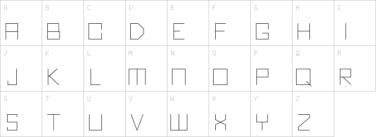 Uppercase characters