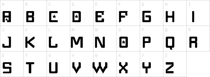 Uppercase characters