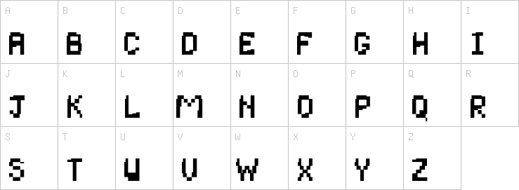 Uppercase characters