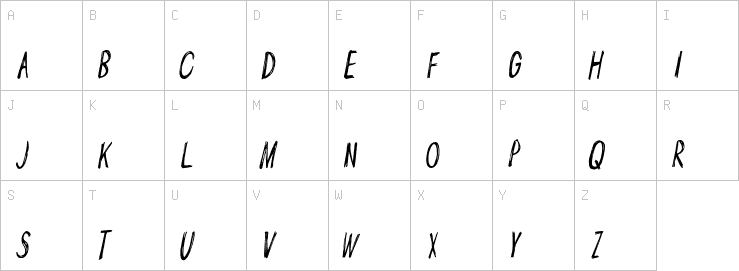 Uppercase characters