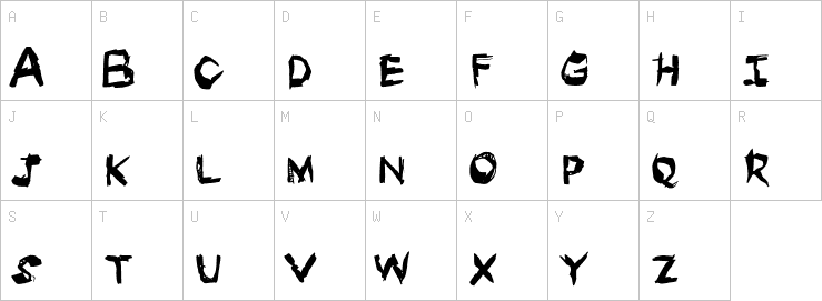 Uppercase characters