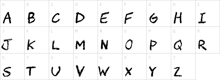 Uppercase characters