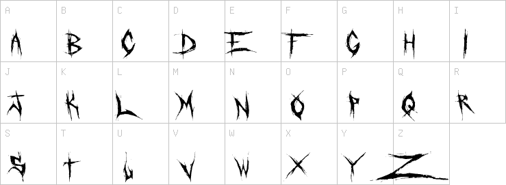Uppercase characters