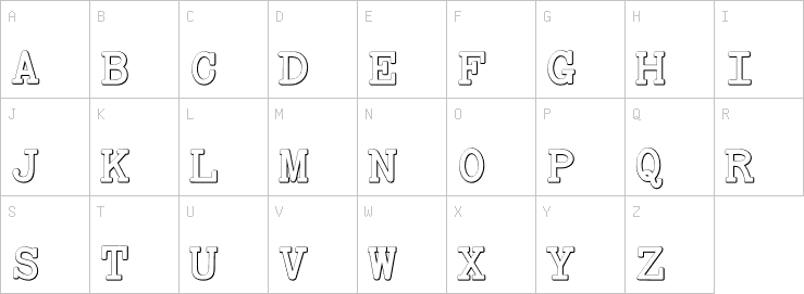 Uppercase characters