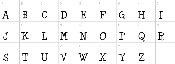 Uppercase characters